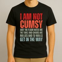 Im Not Clumsy Funny Sarcastic Sarcasm Funny Quote T-Shirt