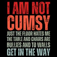 Im Not Clumsy Funny Sarcastic Sarcasm Funny Quote Drawstring Bag