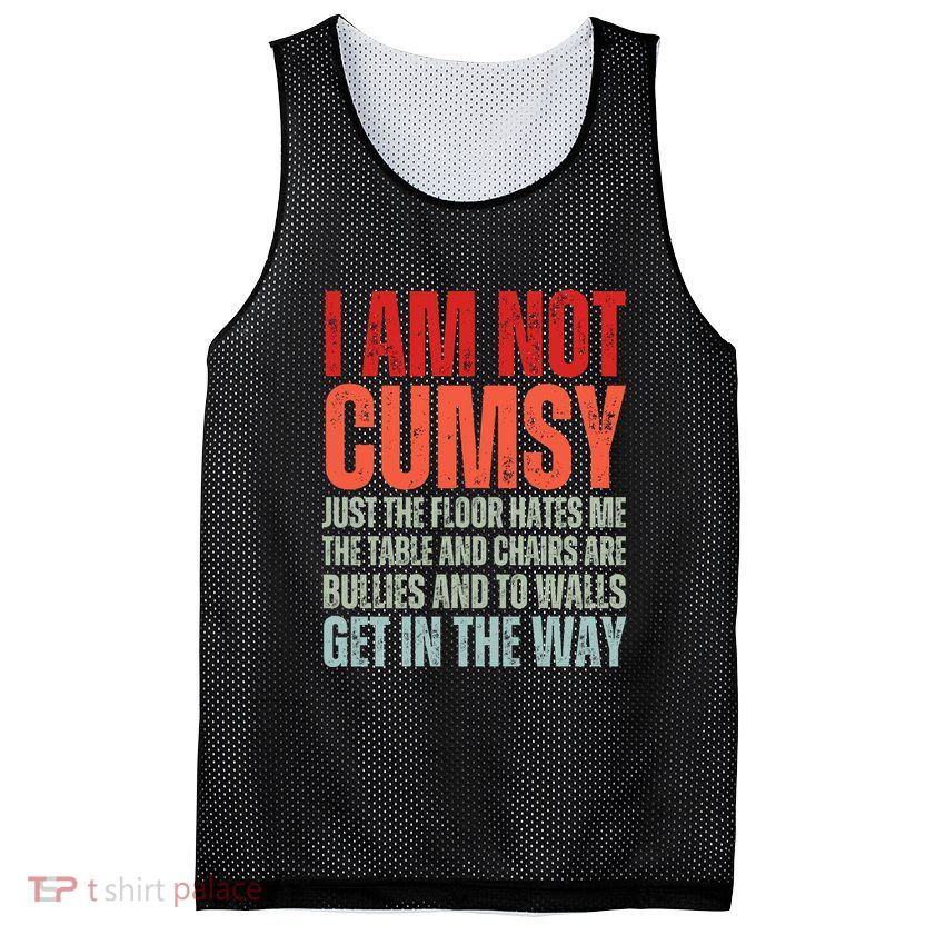 Im Not Clumsy Funny Sarcastic Sarcasm Funny Quote Mesh Reversible Basketball Jersey Tank