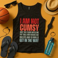 Im Not Clumsy Funny Sarcastic Sarcasm Funny Quote Tank Top