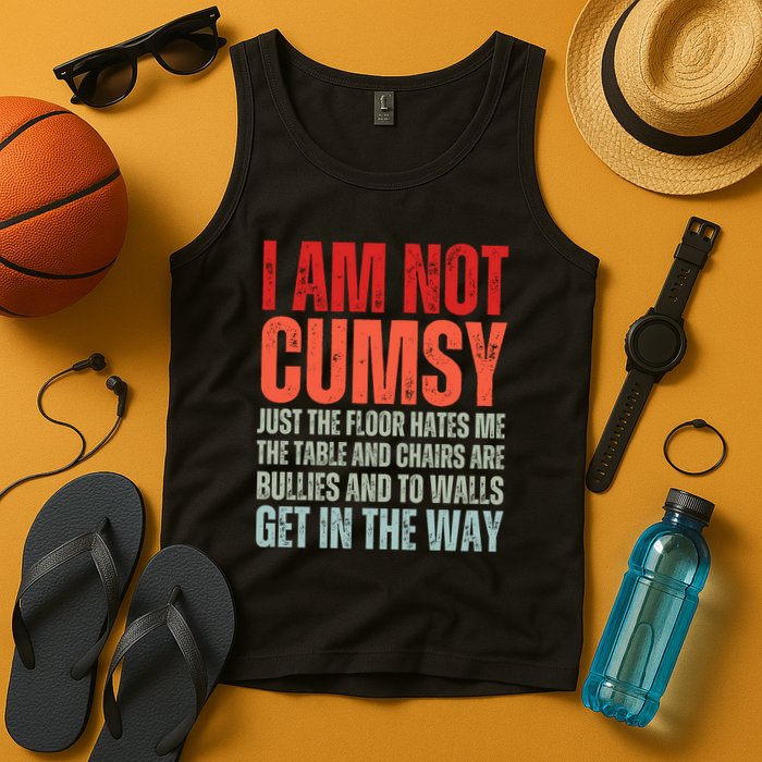Im Not Clumsy Funny Sarcastic Sarcasm Funny Quote Tank Top