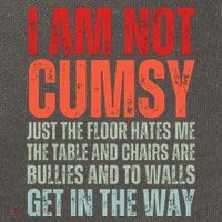 Im Not Clumsy Funny Sarcastic Sarcasm Funny Quote Cotton Canvas Backpack