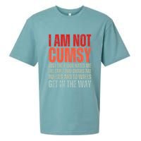 Im Not Clumsy Funny Sarcastic Sarcasm Funny Quote Sueded Cloud Jersey T-Shirt