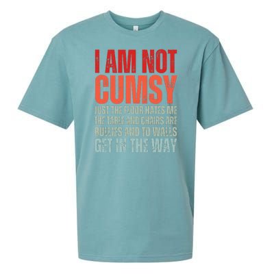 Im Not Clumsy Funny Sarcastic Sarcasm Funny Quote Sueded Cloud Jersey T-Shirt