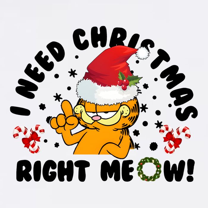 I Need Christmas Right Meow Funny Santa Cat Cool Comfort Performance Bucket Hat