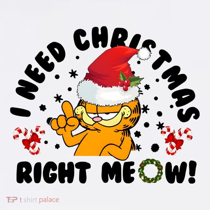 I Need Christmas Right Meow Funny Santa Cat Performance Shirt