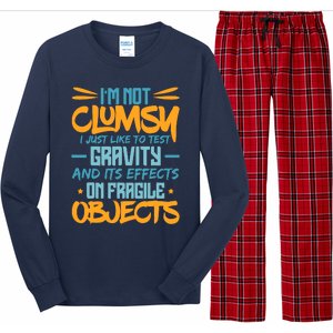 IM Not Clumsy Funny Sayings Sarcastic Boy Girl Long Sleeve Pajama Set