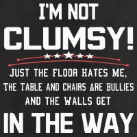 Im Not Clumsy Sarcastic Funny Saying Beanie