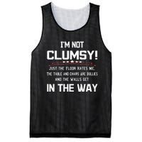 Im Not Clumsy Sarcastic Funny Saying Mesh Reversible Basketball Jersey Tank