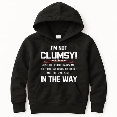 Im Not Clumsy Sarcastic Funny Saying Kids Hoodie