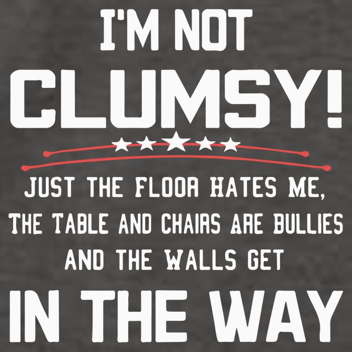 Im Not Clumsy Sarcastic Funny Saying Vector Backpack