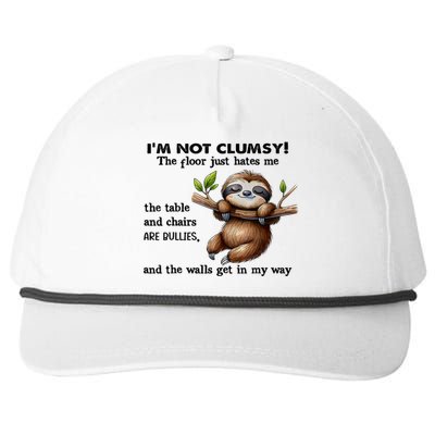 IM Not Clumsy The Floor Just Hates Me The Table And Chairs Snapback Five-Panel Rope Hat