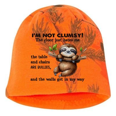 IM Not Clumsy The Floor Just Hates Me The Table And Chairs Kati - Camo Knit Beanie