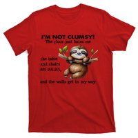 IM Not Clumsy The Floor Just Hates Me The Table And Chairs T-Shirt