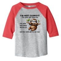 IM Not Clumsy The Floor Just Hates Me The Table And Chairs Toddler Fine Jersey T-Shirt