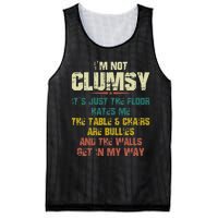 Im Not Clumsy Just The Floor Hates Me Funny Family Reunion Mesh Reversible Basketball Jersey Tank