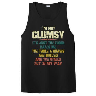 Im Not Clumsy Just The Floor Hates Me Funny Family Reunion PosiCharge Competitor Tank