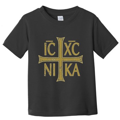 Icxc Nika Christogram Cross Orthodox Christian Discreet Toddler T-Shirt