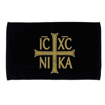 Icxc Nika Christogram Cross Orthodox Christian Discreet Microfiber Hand Towel