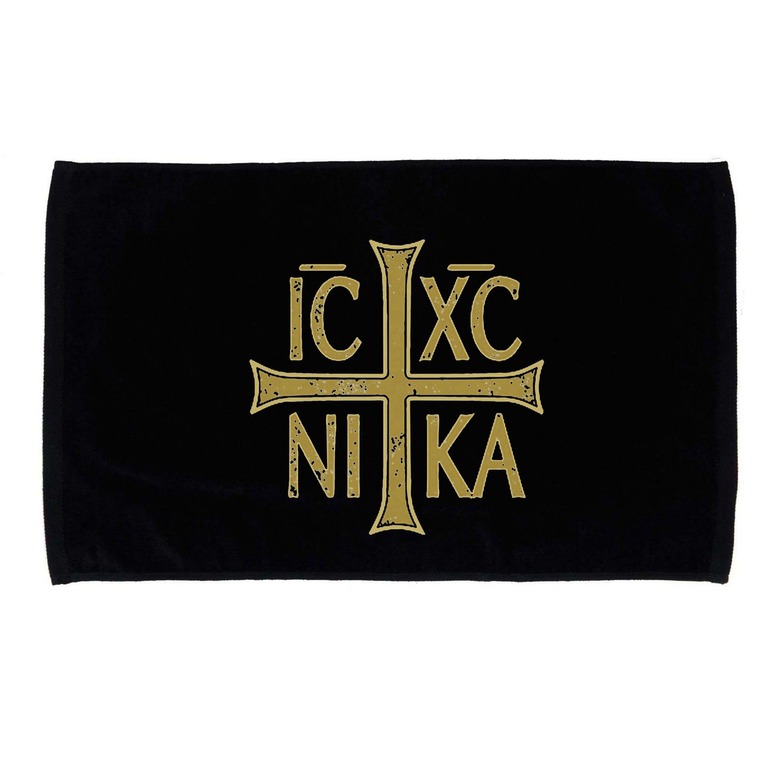 Icxc Nika Christogram Cross Orthodox Christian Discreet Microfiber Hand Towel