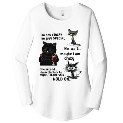 IM Not Crazy IM Just Special Wait Maybe IM Crazy Women's Perfect Tri Tunic Long Sleeve Shirt