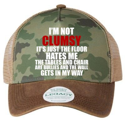 I'm Not Clumsy It's Just The Flor Hates Me Funny Legacy Tie Dye Trucker Hat