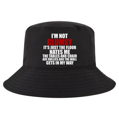 I'm Not Clumsy It's Just The Flor Hates Me Funny Cool Comfort Performance Bucket Hat