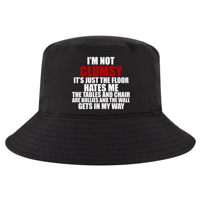 I'm Not Clumsy It's Just The Flor Hates Me Funny Cool Comfort Performance Bucket Hat