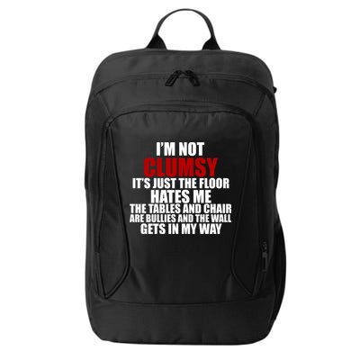 I'm Not Clumsy It's Just The Flor Hates Me Funny City Backpack