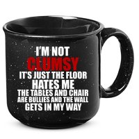 I'm Not Clumsy It's Just The Flor Hates Me Funny 15oz Campfire Ceramic Mug