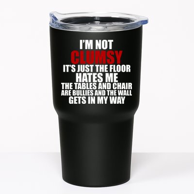 I'm Not Clumsy It's Just The Flor Hates Me Funny Tumbler
