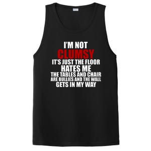 I'm Not Clumsy It's Just The Flor Hates Me Funny PosiCharge Competitor Tank