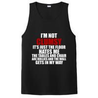 I'm Not Clumsy It's Just The Flor Hates Me Funny PosiCharge Competitor Tank