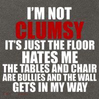 I'm Not Clumsy It's Just The Flor Hates Me Funny Cotton Canvas Backpack