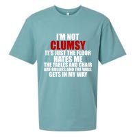 I'm Not Clumsy It's Just The Flor Hates Me Funny Sueded Cloud Jersey T-Shirt