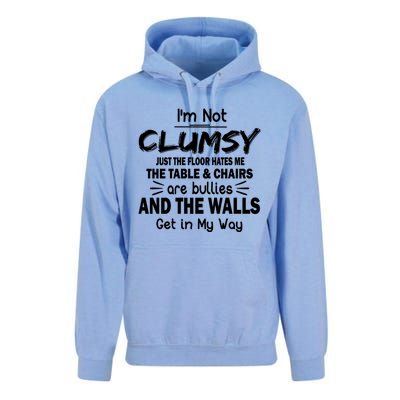 Im Not Clumsy Funny Sayings Sarcastic Funny Gift Unisex Surf Hoodie