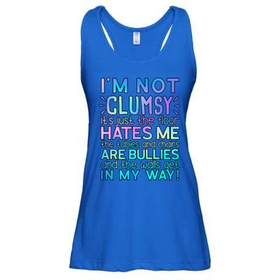 Im Not Clumsy Funny Sarcastic Sarcasm Funny Saying Ladies Essential Flowy Tank