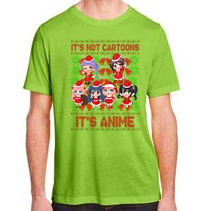 Its Not Cartoons Its Anime Ugly Christmas Adult ChromaSoft Performance T-Shirt