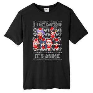 Its Not Cartoons Its Anime Ugly Christmas Tall Fusion ChromaSoft Performance T-Shirt