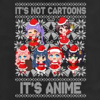Its Not Cartoons Its Anime Ugly Christmas 11oz C Handle Ceramic Mug