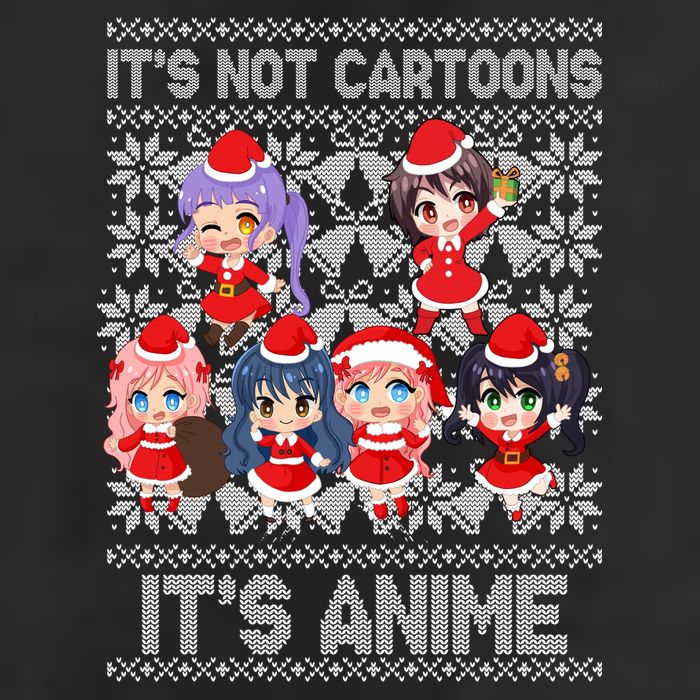 Its Not Cartoons Its Anime Ugly Christmas 11oz C Handle Ceramic Mug