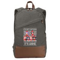 Its Not Cartoons Its Anime Ugly Christmas Cotton Canvas Backpack