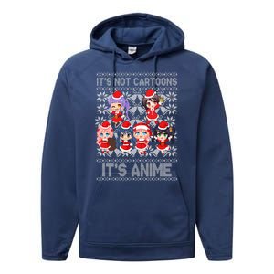 Its Not Cartoons Its Anime Ugly Christmas Performance Fleece Hoodie