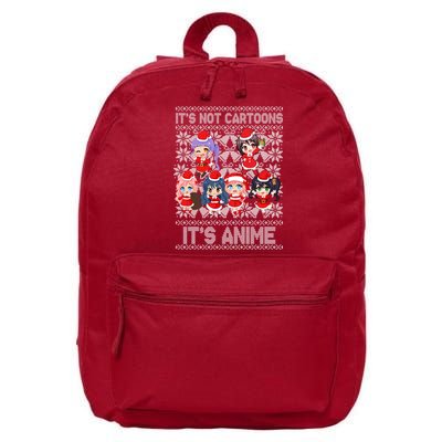 Its Not Cartoons Its Anime Ugly Christmas 16 in Basic Backpack