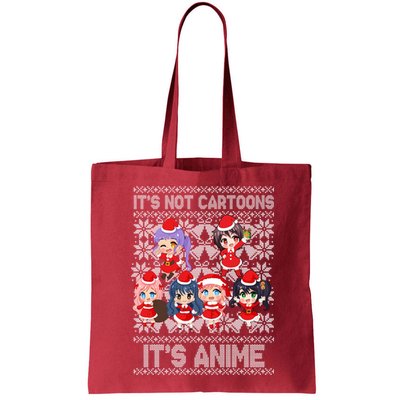 Its Not Cartoons Its Anime Ugly Christmas Bag