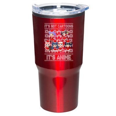 Its Not Cartoons Its Anime Ugly Christmas Tumbler