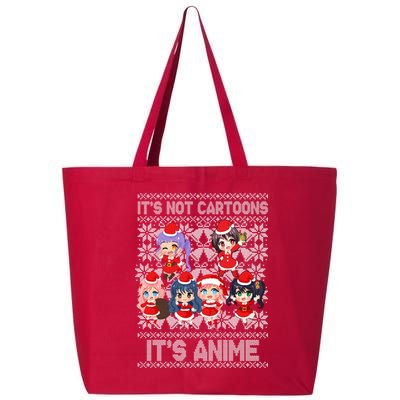 Its Not Cartoons Its Anime Ugly Christmas 25L Jumbo Tote