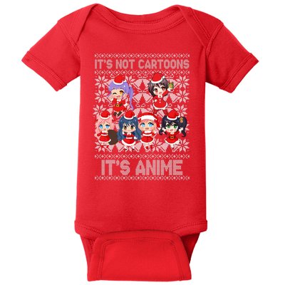 Its Not Cartoons Its Anime Ugly Christmas Baby Bodysuit