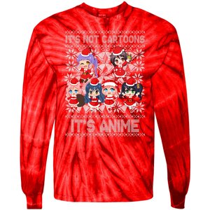 Its Not Cartoons Its Anime Ugly Christmas Tie-Dye Long Sleeve Shirt