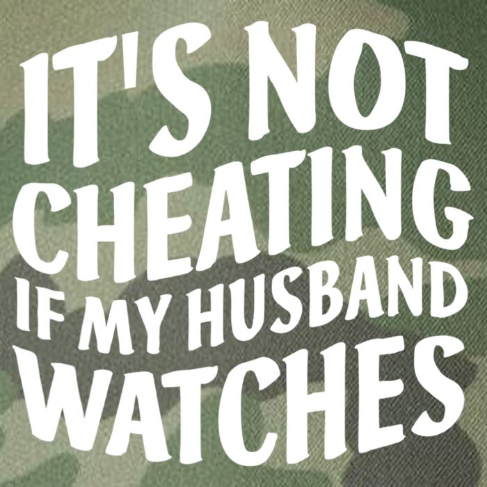 It's Not Cheating If My Husband Watches Funny Saying Legacy Tie Dye Trucker Hat